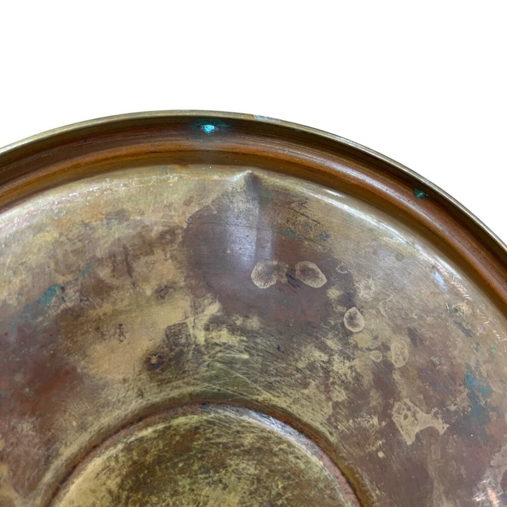 Vintage Paul Revere Ware Whistling 8" Tea Kettle Copper Bottom DENTED - Picture 3 of 11
